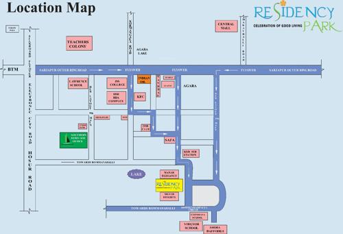  residency-park Images for Location Plan of Southern Residency Park