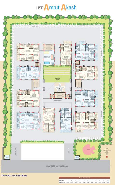  amruta akash Images for Cluster Plan of HSR Amruta Akash