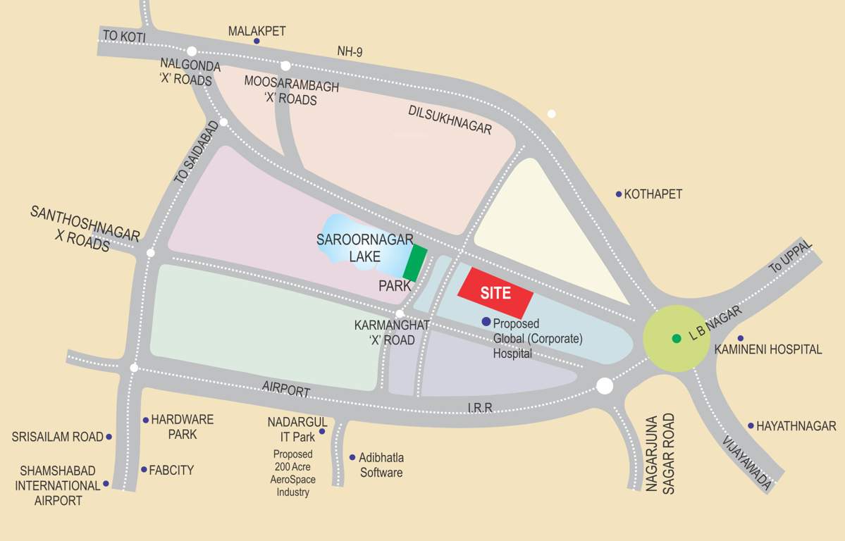  amruta akash Images for Location Plan of HSR Amruta Akash