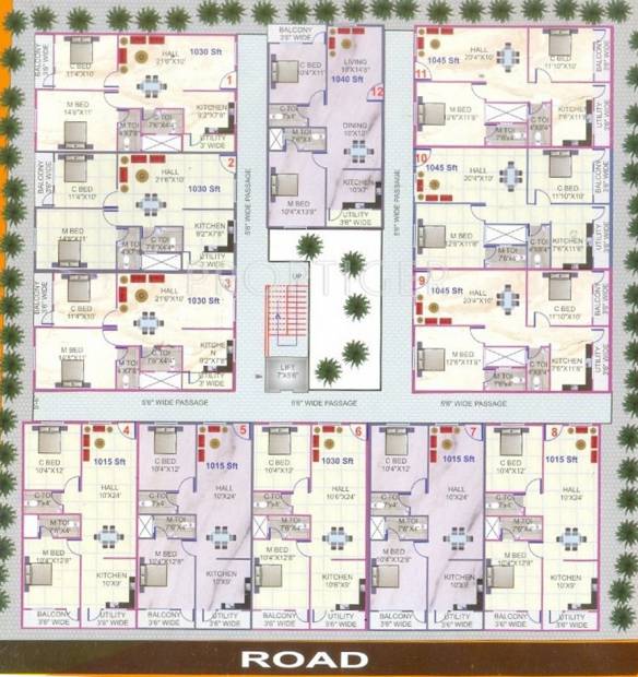  aniketh-residency-1 Images for Cluster Plan of Darshini Builders Aniketh Residency 1