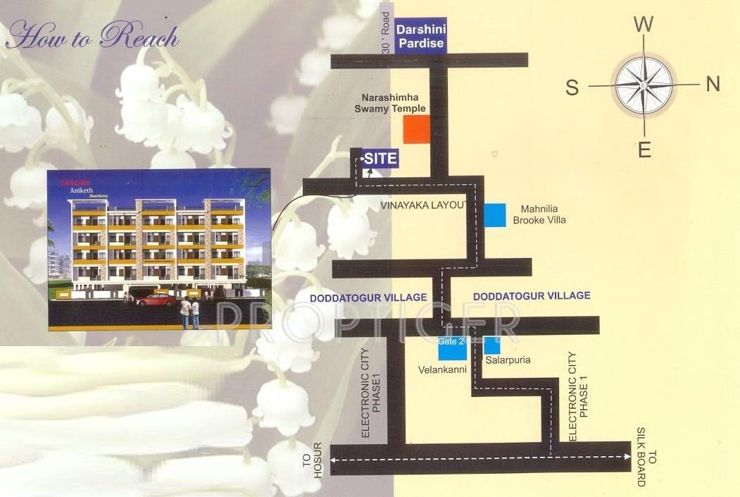  aniketh residency 1 Images for Location Plan of Darshini Builders Aniketh Residency 1