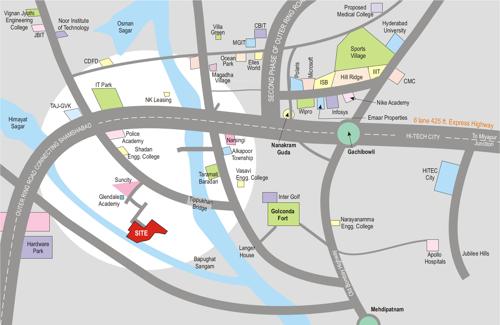  richmond-villas Images for Location Plan of Keerthi Richmond Villas