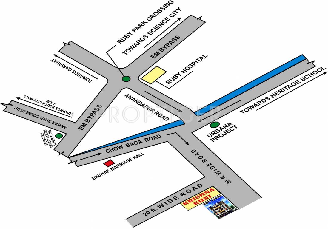Regent Krishna Kunj Location Plan
