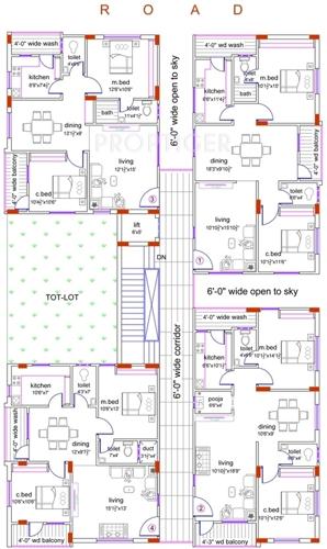 Images for Cluster Plan of  Mythri Enclave