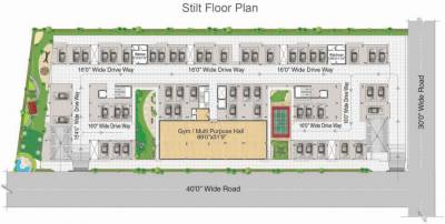  signature Block A, B & C Cluster Plan for Stilt Floor