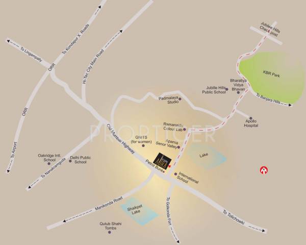 Images for Location Plan of Aparna Constructions Aura