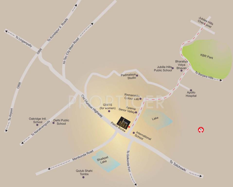 Images for Location Plan of Aparna Constructions Aura