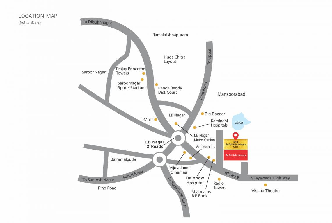  sri sri kala kuteers Location Plan