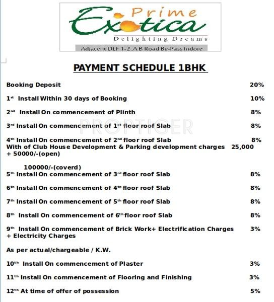 Images for Payment Plan of Premshree Group Prime Exotica Payment Plan