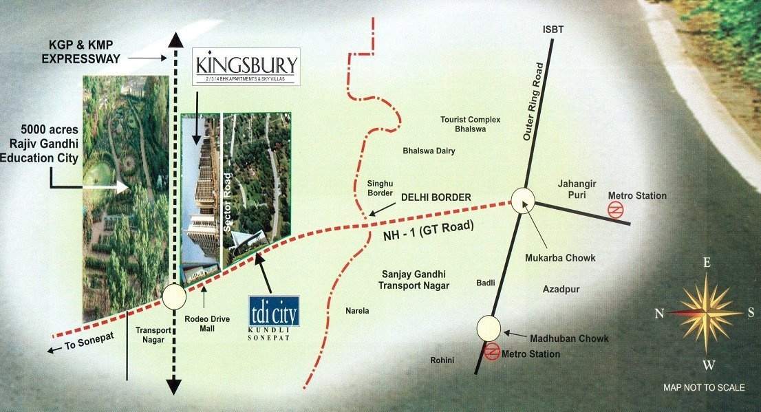 kingsbury apartments Images for Location Plan of TDI Infrastructure Kingsbury Apartments