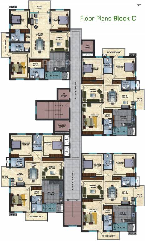 Images for Cluster Plan of Theme Golf View