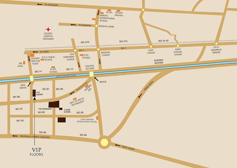vip floors Images for Location Plan of Puri VIP Floors