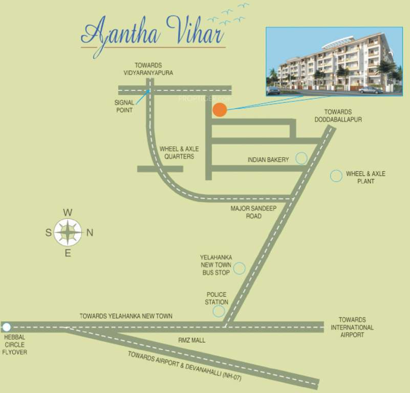  ajantha vihar Location Plan