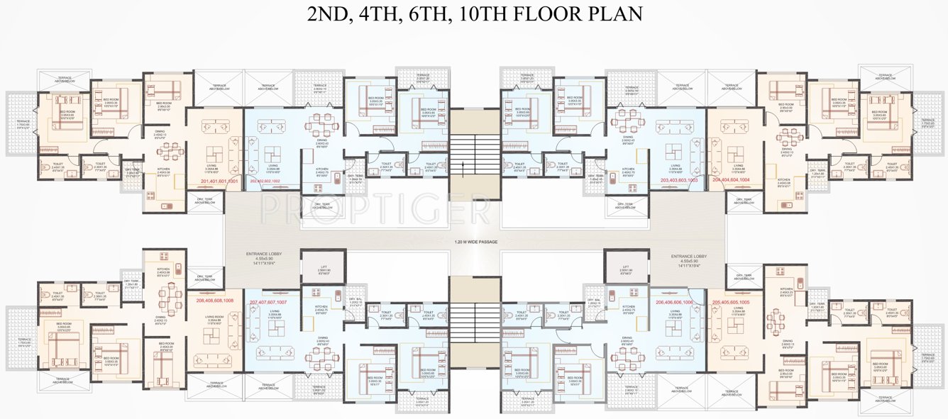 Images for Cluster Plan of Bhojwani Destiny
