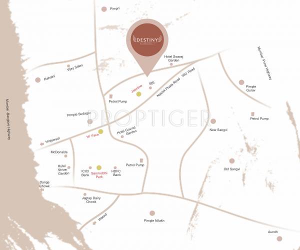 Images for Location Plan of Bhojwani Destiny Images for Location Plan of Bhojwani Destiny