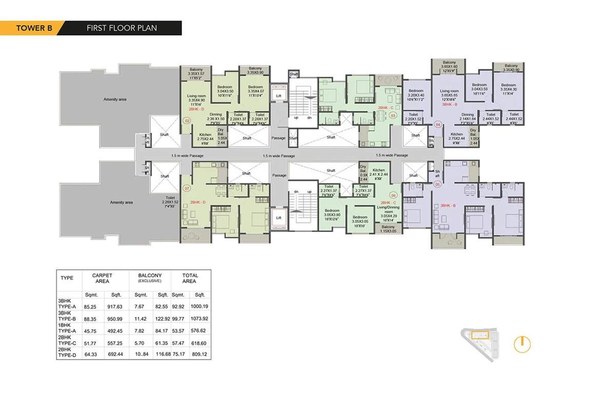  shangrila Tower A Cluster Plan
