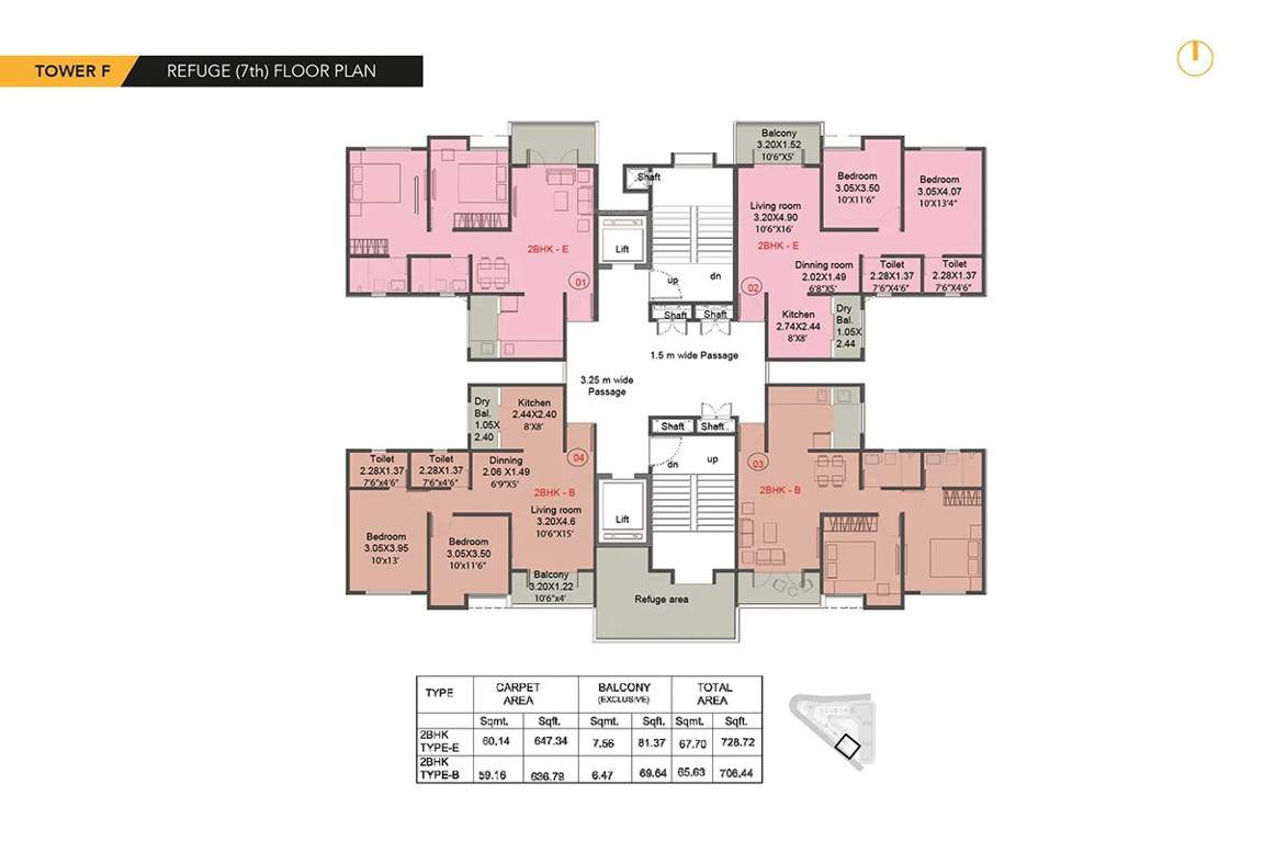  shangrila Tower E Cluster Plan