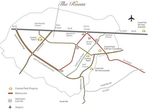  the-room Images for Location Plan of Central Park The Room