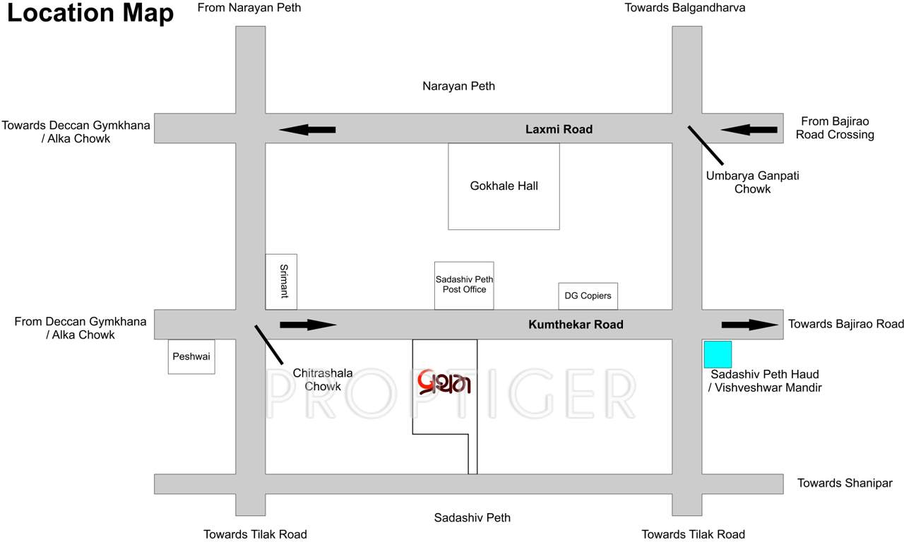 pratham Images for Location Plan of Paranjape Pratham