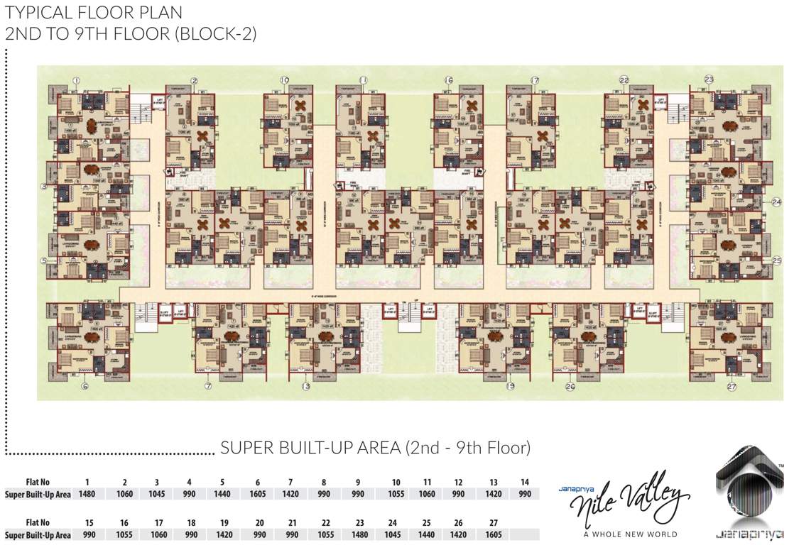  nile valley Images for Cluster Plan of Janapriya Nile Valley