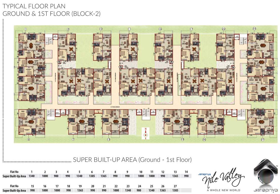  nile valley Images for Cluster Plan of Janapriya Nile Valley
