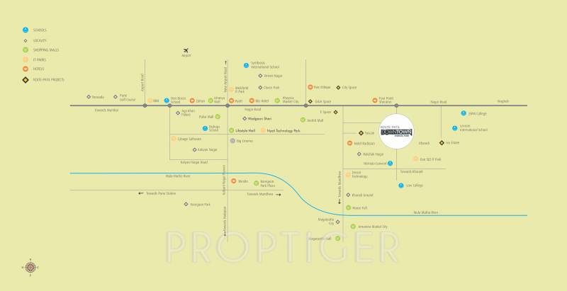  downtown Images for Location Plan of Kolte Patil Downtown