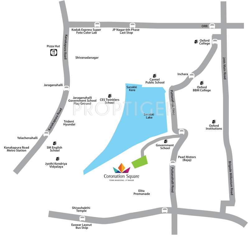 Images for Location Plan of Purva Coronation Square Villas