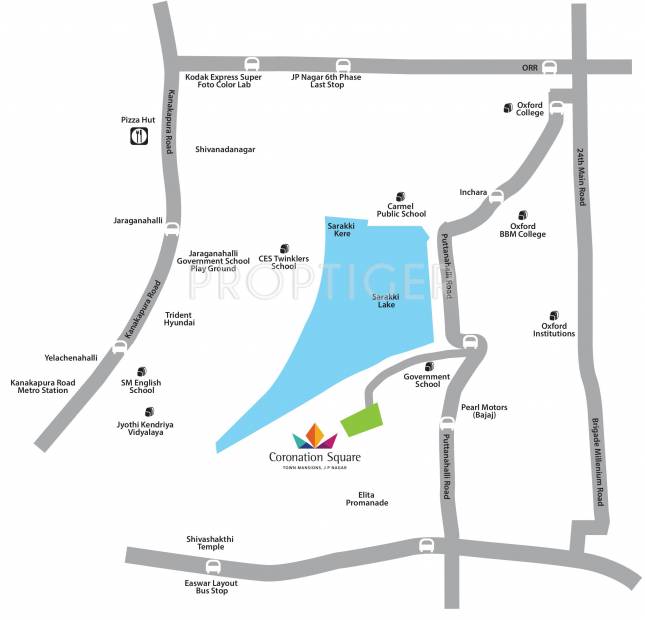 Images for Location Plan of Purva Coronation Square Villas