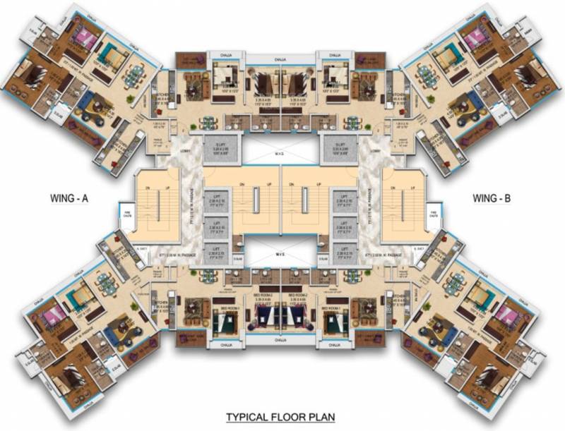  transcon-triumph-tower-1 Images for Cluster Plan of Transcon Transcon Triumph Tower 1