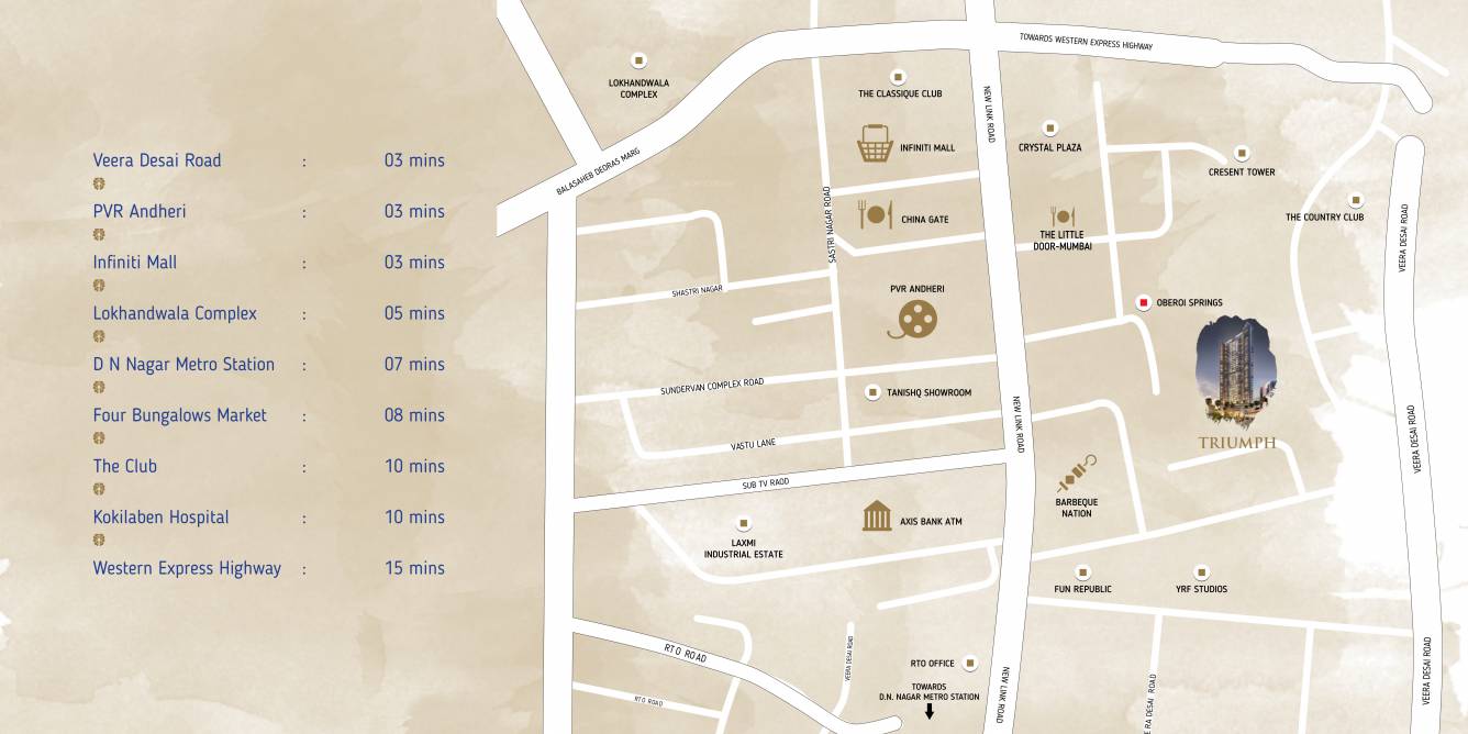  transcon triumph tower 1 Location Plan