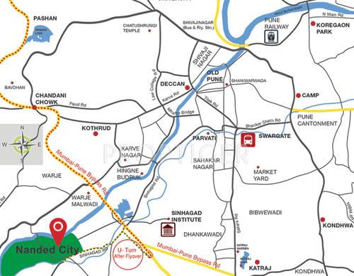  asawari Images for Location Plan of Nanded City Development And Construction Company Ltd Asawari