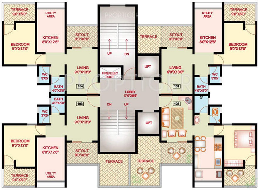 Images for Cluster Plan of Nanded City Development And Construction Company Ltd Mangal Bhairav