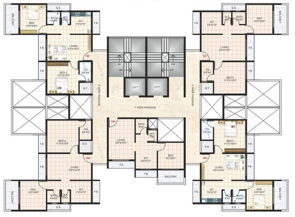 Images for Cluster Plan of Platinum S M Plaza