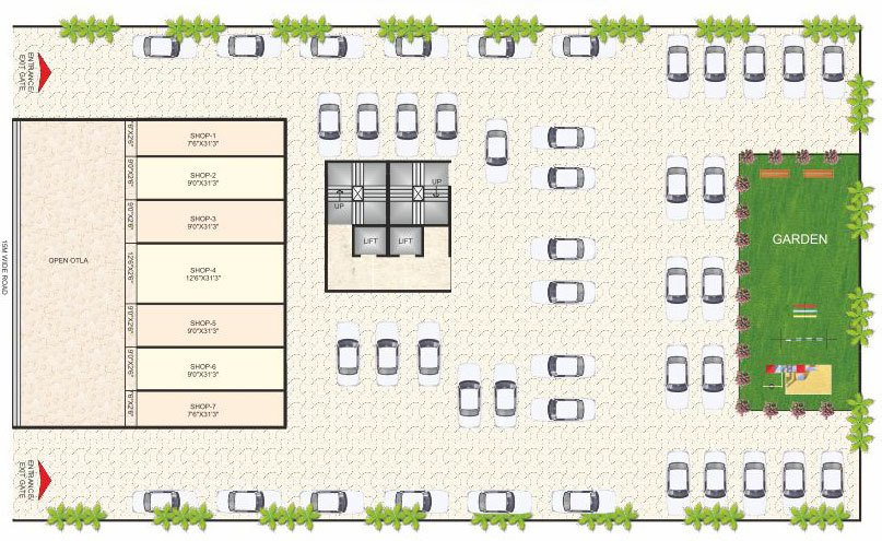 Images for Cluster Plan of Platinum S M Plaza