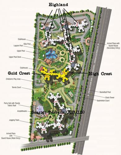  high-crest Images for Master Plan of Purva High Crest