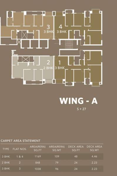 Wing A Cluster Plan queensgate Wing A Cluster Plan