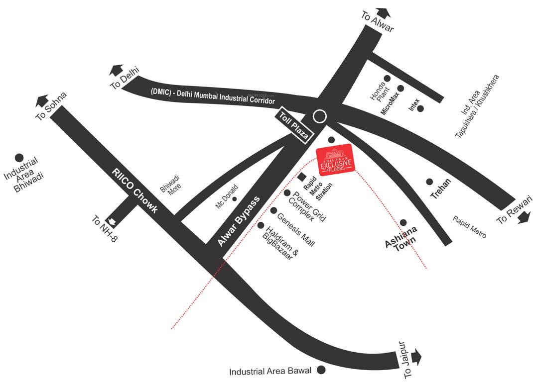  exclusive floors Images for Location Plan of Shilpkar Exclusive Floors