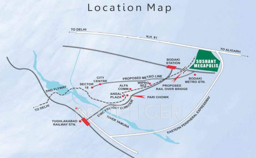  freesia floors Images for Location Plan of Ansal Freesia Floors