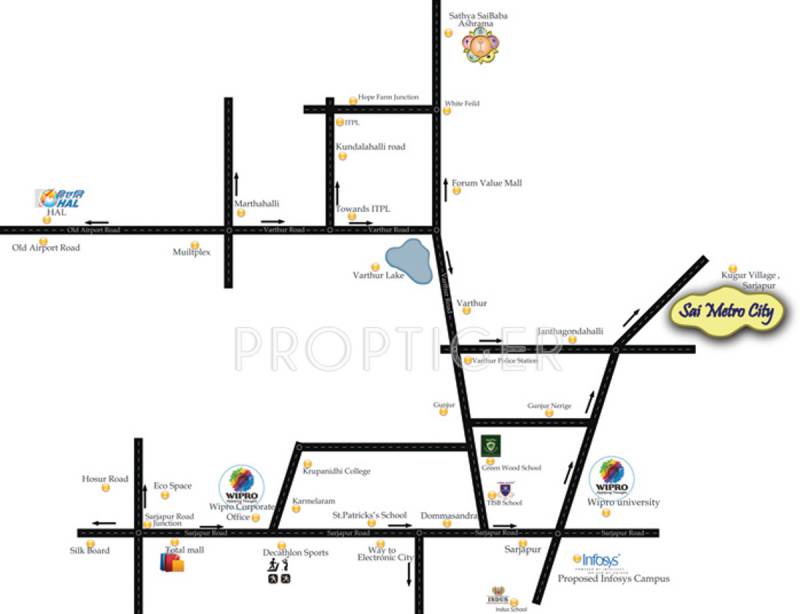 Images for Location Plan of Sri Sai Srinivasa Builders Land Developers Sai Metro City