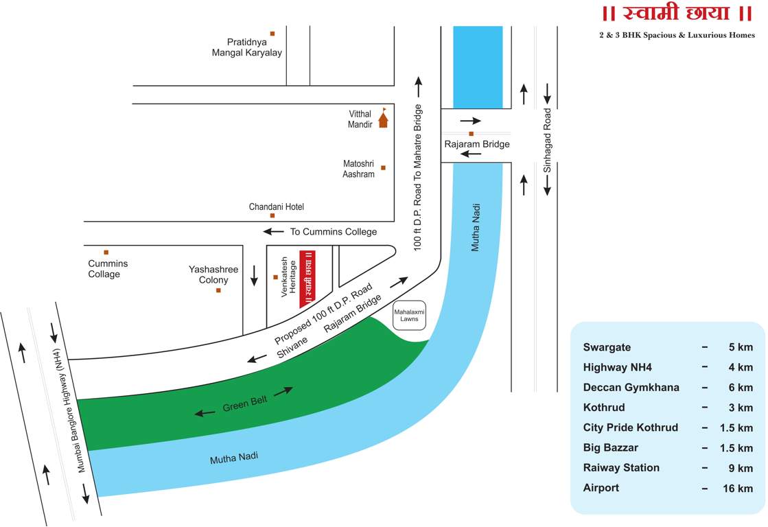 yashraj propertie swami chaya Location Plan