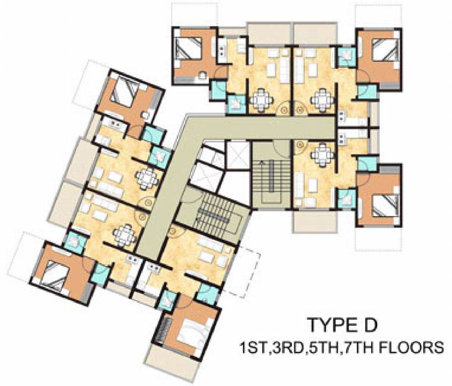 maa smriti Wing D Cluster Plan