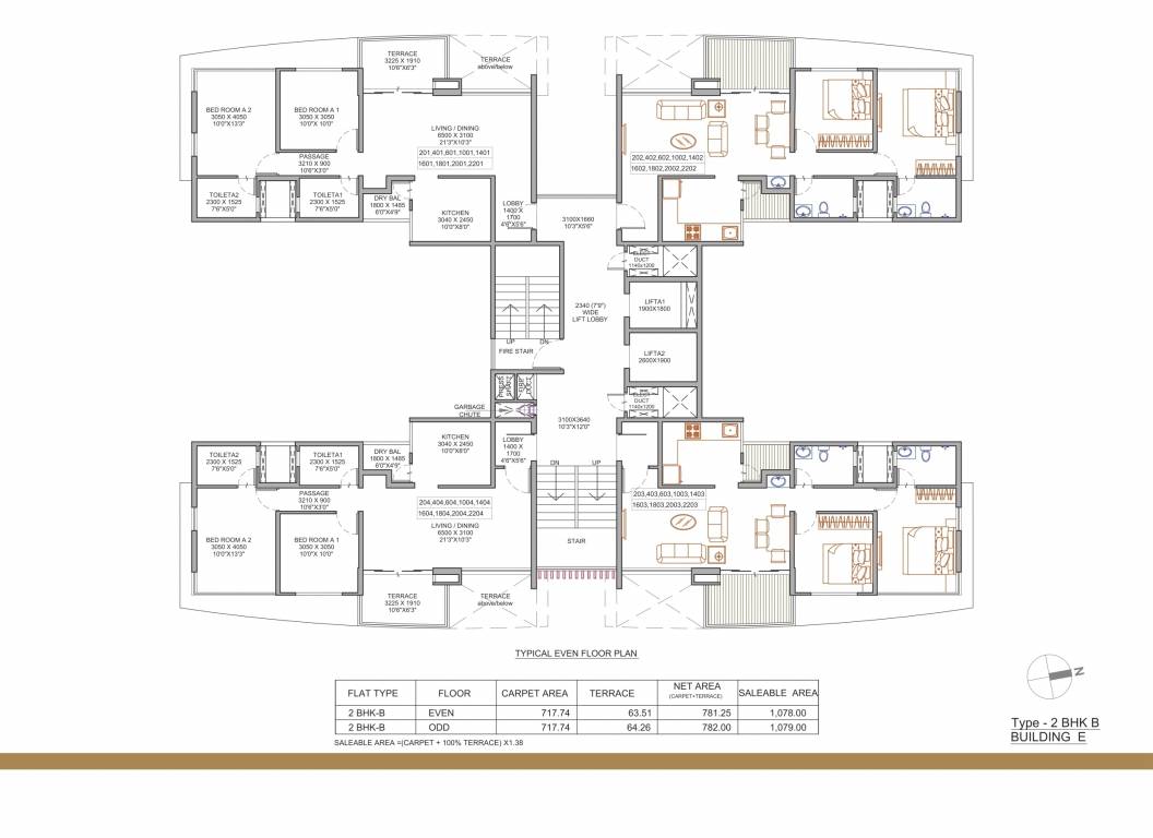  puneville Tower K Cluster Plan
