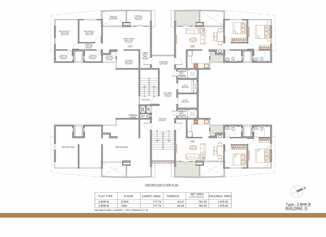  puneville Tower K Cluster Plan