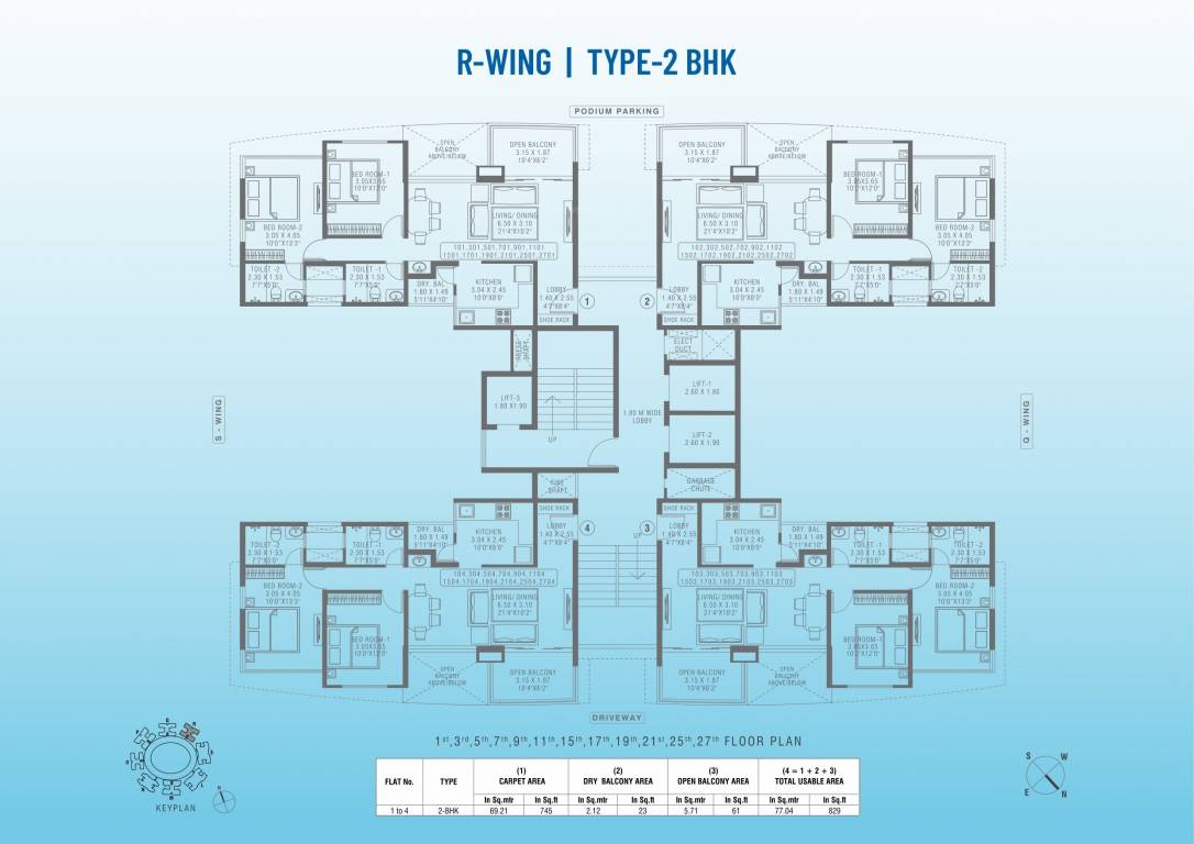 puneville Tower R Cluster Plan