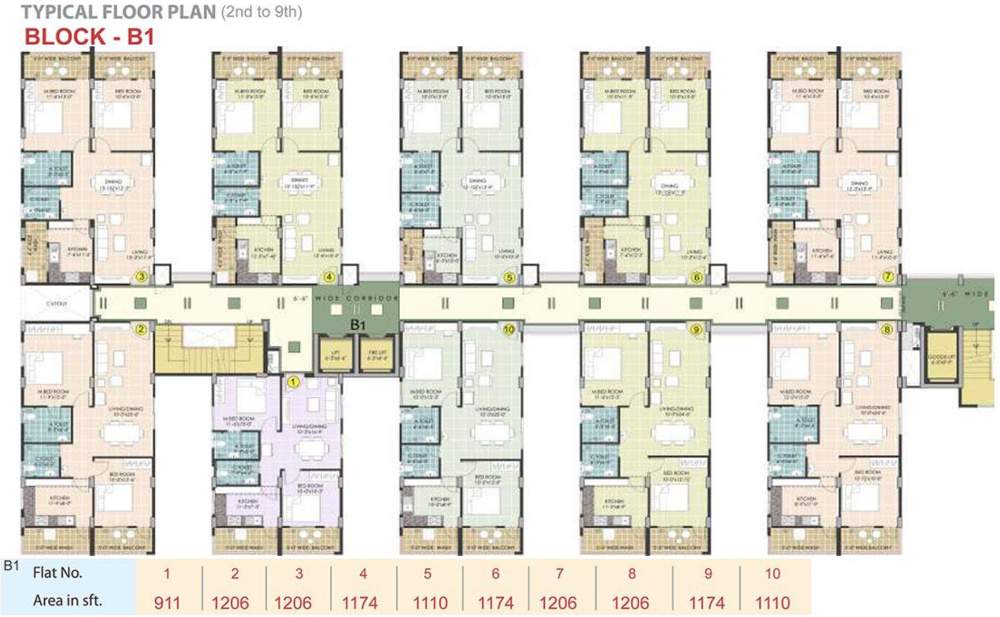 Images for Cluster Plan of Manjeera Diamond Towers