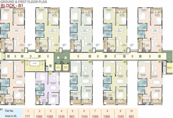 Images for Cluster Plan of Manjeera Diamond Towers