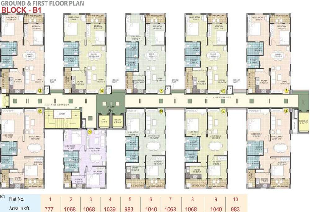 Images for Cluster Plan of Manjeera Diamond Towers