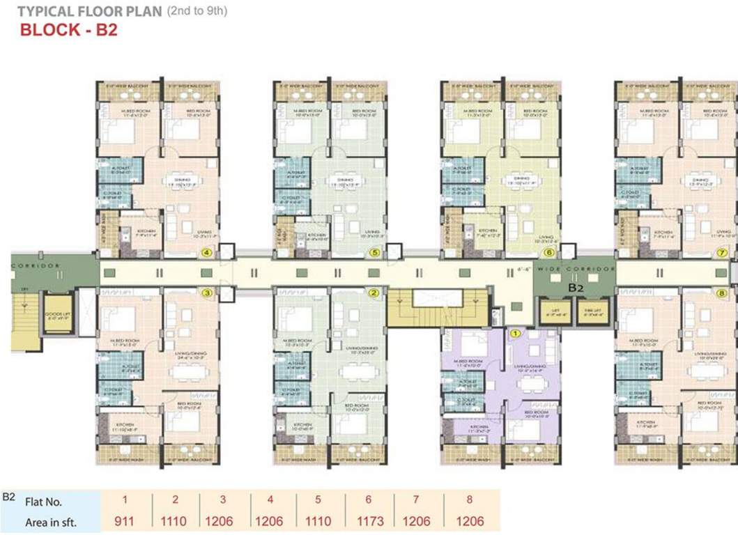 Images for Cluster Plan of Manjeera Diamond Towers