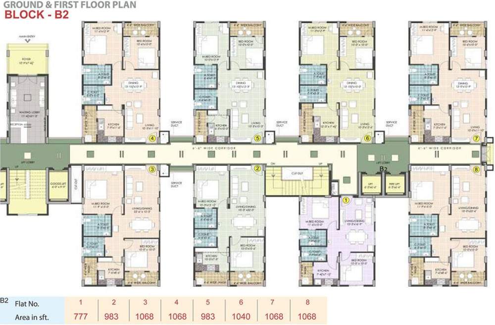 Images for Cluster Plan of Manjeera Diamond Towers