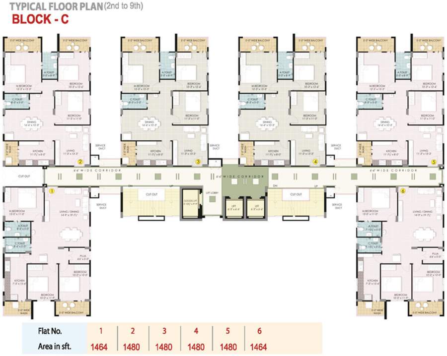 Images for Cluster Plan of Manjeera Diamond Towers